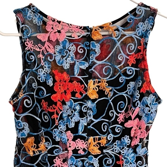 Anthropologie Eva Franco Embroidered Lined Mini Dress (see measurements) - Picture 7 of 12